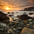 Ashleam Bay at Sunset