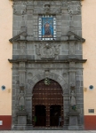 Façade, main portal, architrave & choir loft window