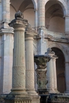 Cloister fountain, pillars & wellspout