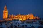 Seville Cathedral at Night