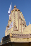 India Porbandar temple and flag