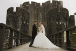 Bride & Groom at Caerphilly Castle