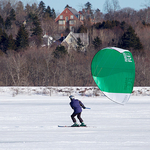 Snowkiting @ Rothesay, New Brunswick Canada