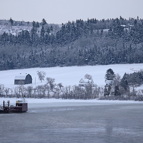The Belleisle Bay car ferry is the longest crossing of it's kind on the planet and is well used to working under(over…