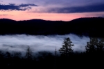 Sunset and Fog in Yosemite