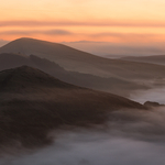 Mam Tor Mist before Dawn