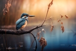 pr085 Early Morning Kingfisher