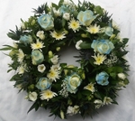 7 - Round wreath - Blue