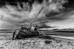 Abandoned Ship at Broadhaven Bay, Ireland.