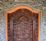 Carved Wooden Door, Penglipuran, Bali