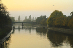 AUTUMN SUNSET RIVER OUSE YORK