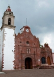 Façade, bell-tower & capilla abierta