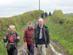 043 Mark leads the group to Millbeck Lane on the detour