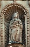 South portal sculpture niche, St. Rose of Lima