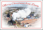 New xmas card DE12 Steam Train Devon