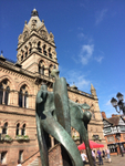 Chester Town Hall and sculpture