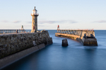 The Whitby piers approaching dusk (2)