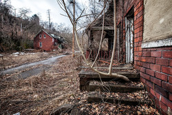 Abandoned Lincoln Way (Clairton, PA) | Front Steps