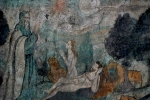 Santa María, presbytery mural, God's Creation of Eve from Adam