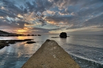 LO1  Walkway to  Black Rock Millendreath Beach Looe