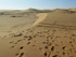 Namibia Walvis Bay desert dune view advancing right to left