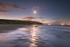 ab413 Moon and Venus over Culver cliffs