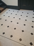 Amtico flooring clipped corners and key squares