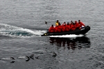 Group returning to ship on Zodiak