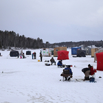 Renforth Ice Shacks Rothesay New Brunswick Canada