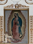 Santa María de La Natividad, right transept La Guadalupe altar