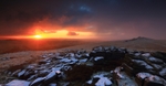 Sunrise at Beardown Tors