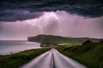 z4044 Multistrikes over Freshwater Bay and Tennyson Down
