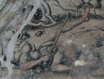 Testera lunette, mural detail