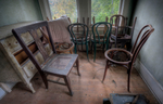 Abandoned Empire Hotel (Sharon Springs, NY) | Chairs