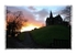 Cemetery House At Sunset