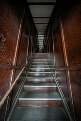 Trippy Entry Stairwell | Odd Fellows Lodge, Brownsville, PA