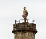 Jacobite Highlander statue near Glenfinnan viaduct-2