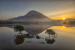 Sunrise at Errigal Mountain, County Donegal.