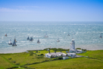 z2952 Round the Island Race at St Catherines Lighthouse