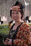 Japan Nagasaki Japan Glover Garden lady one in costume dress