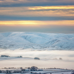 January sunrise over the Lune and Howgills, Cumbria