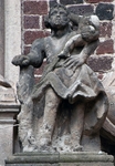Capilla del Sagrario, portal sculpture, St. Christopher