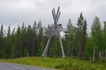 Arctic Circle near Kemijärvi, Lappi, Finland
