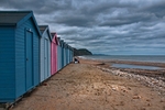 Charmouth Beach Huts.