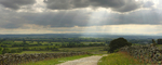 Crepuscular rays over the Eden Valley
