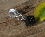 Whitby Jet Dice Charm jch001