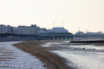 Burnham On Sea beach in the snow_S131