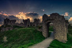 Sunset at Rock of Dunamase in County Laois
