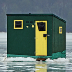 Ice Fishing Huts Renforth Rothesay New Brunswick Canada