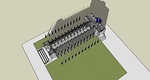 3-D View of Clerestory Register of Nave